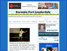 Tablet Screenshot of karaokefortlauderdale.com